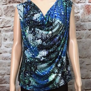 Multicolored Sleeveless Top